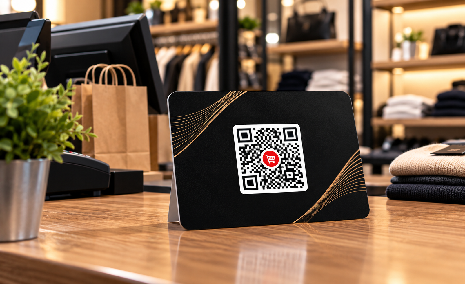 Primer upotrebe QR ili poslovne kartice, prodavnice